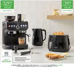 Harris Scarfe Smith+Nobel i. Matte Black Coffee Machine offer