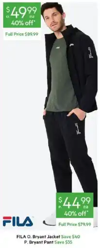 Harris Scarfe FILA O. Bryant Jacket offer