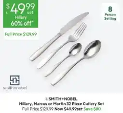 Harris Scarfe Smith+Nobel Hillary, Marcus or Martin 32 Piece Cutlery Set offer