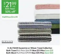 Harris Scarfe H. ELYSIAN Bath Towel offer