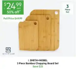 Harris Scarfe Smith+Nobel 3 Piece Bamboo Chopping Board Set offer