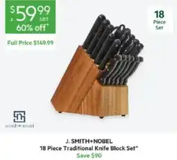 Harris Scarfe J. Smith+Nobel 18 Piece Traditional Knife Block Set offer