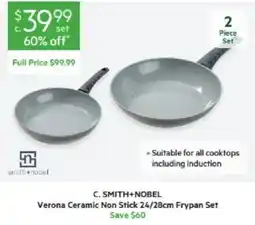 Harris Scarfe Smith+Nobel Verona Ceramic Non Stick Frypan Set offer