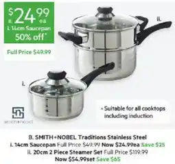 Harris Scarfe Smith+Nobel Traditions Stainless Steel offer