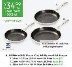 Harris Scarfe Smith+Novel Master Clad Tri Ply Non-Stick Frypan offer