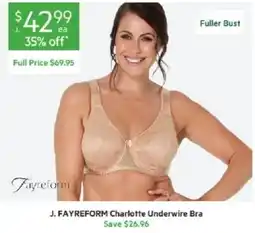 Harris Scarfe J. FAYREFORM Charlotte Underwire Bra offer