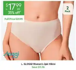 Harris Scarfe L. SLOGGI Women's 2pk Hikini offer
