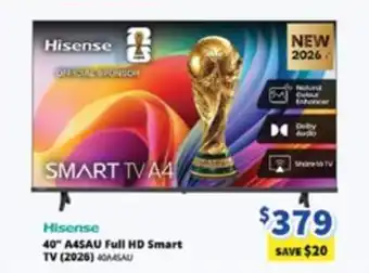 Hisense 40" A4SAU Full HD Smart TV (2026)