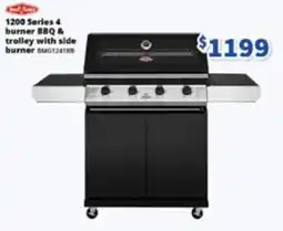 Bi-Rite Weber 1200 Series 4 burner BBQ & trolley with side burner offer