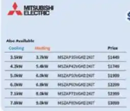 Bi-Rite Mitsubishi Electric offer
