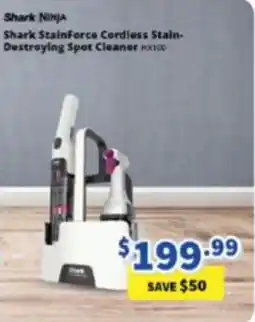 Bi-Rite Shark Ninja Shark StainForce Cordless Stain-Destroying Spot Cleaner HX100 offer