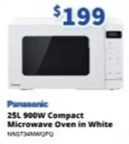 Bi-Rite Panasonic 25L 900W Compact Microwave Oven in White offer