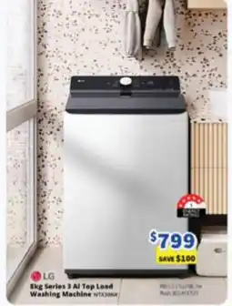 Bi-Rite LG 8kg Series 3 AI Top Load Washing Machine offer