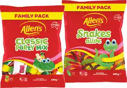 IGA Allen’s Lollies Family‑420g Selected Varieties offer