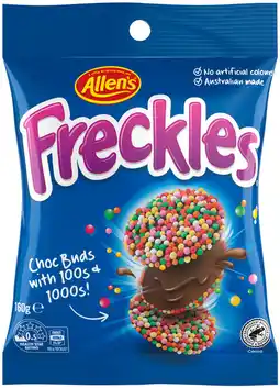 IGA Allen’s Freckles, Jaffas or Nestlé Smarties Share Pack 160g offer