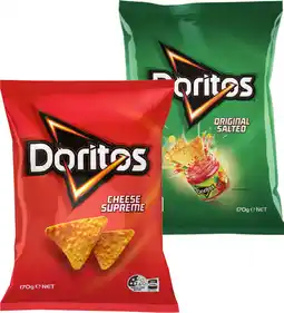 IGA Doritos Corn Chips 150‑170g Selected Varieties offer