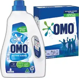IGA OMO Laundry Powder 2kg, Liquid 2 Litre or Capsules 28 Pack Selected Varieties offer
