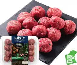 IGA Harvey Beef Garlic and Parsley Meatballs offer