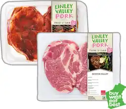 IGA Linley Valley Plain or Marinated Pork Scotch Fillet Steaks 400g offer