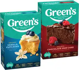IGA Green’s Baking Mix Selected Varieties offer