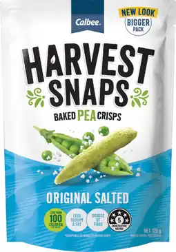 IGA Harvest Snaps Baked Pea Crisps Selected Varieties offer