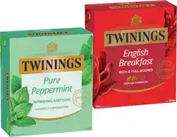 IGA Twinings Tea Bags 80‑100 Pack Selected Varieties offer