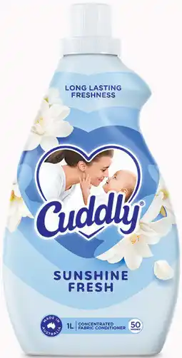 IGA Cuddly Concentrated Fabric Conditioner-1 Litre Selected Varieties offer