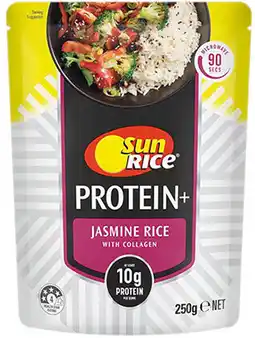 IGA SunRice Protein+ Rice Pouch Selected Varieties offer