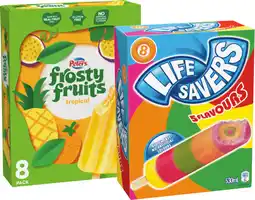 IGA Life Savers Ice Block or Peters Frosty Fruits 6‑8 Pack Selected Varieties offer
