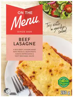 IGA On The Menu Frozen Meal Selected Varieties offer