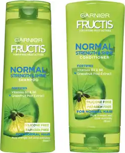 IGA Garnier Fructis Shampoo or Conditioner 315mL Selected Varieties offer