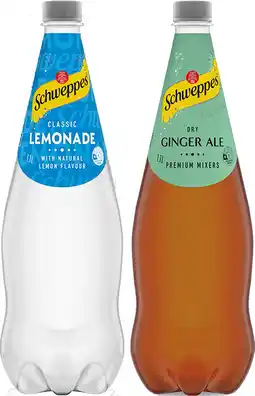 IGA Schweppes Soft Drink, Mixers or Natural Mineral Water 1.1 Litre Selected Varieties offer