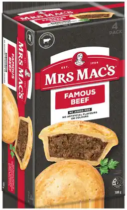IGA Mrs Mac’s Pies Selected Varieties offer
