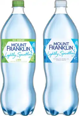 IGA Mount Franklin Lightly Sparkling Water Selected Varieties offer