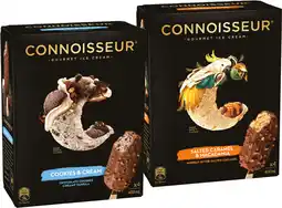 IGA Connoisseur Gourmet Ice Cream 4 Pack or Mini 6 Pack Selected Varieties offer