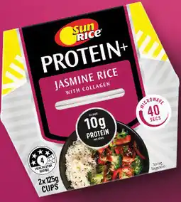 IGA SunRice Protein+ Rice Cup Selected Varieties offer