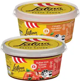 IGA Latina Fresh Pasta Sauce Selected Varieties offer