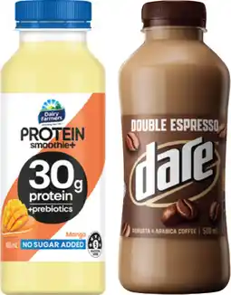 IGA Dare Iced Coffee 500mL or Dairy Farmers Protein Smoothie+ 400mL Selected Varieties offer
