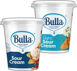 IGA Bulla Light Sour Cream or Light Sour Cream 200mL offer