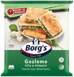 IGA Borg’s Gozleme Feta & Spinach offer