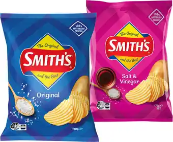Smith’s Crinkle Cut Chips Selected Varieties