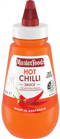 IGA MasterFoods Hot Chilli Squeezy Sauce offer