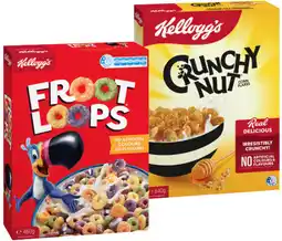 IGA Kellogg’s Froot Loops 460g, Crunchy Nut Corn Flakes 640g or Just Right Original 740g offer