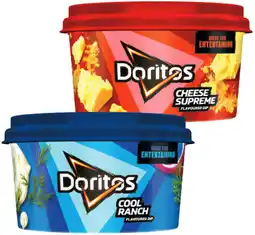 IGA NEW Doritos Dip Cheese Supreme or Cool Ranch 200g offer
