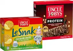 IGA Uncle Tobys Le Snak or Protein Bars 5‑6 Pack Selected Varieties offer