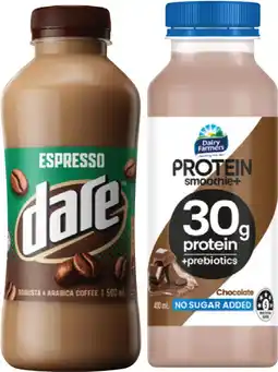 IGA Dare Iced Coffee 500mL or Dairy Farmers Protein Smoothie+ 400mL Selected Varieties offer