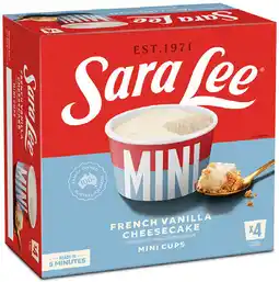 IGA Sara Lee Danish 400g or Mini Cups 4 Pack Selected Varieties offer