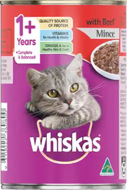 IGA Whiskas Wet Cat Food Selected Varieties offer