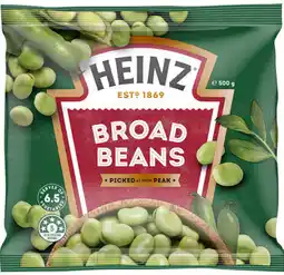 IGA Heinz Frozen Broad Beans, Baby Peas or Wattie’s Baby Carrots 500g offer