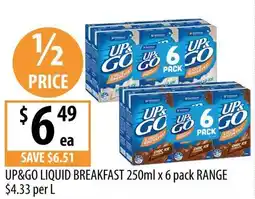 Supabarn UP&GO LIQUID BREAKFAST offer